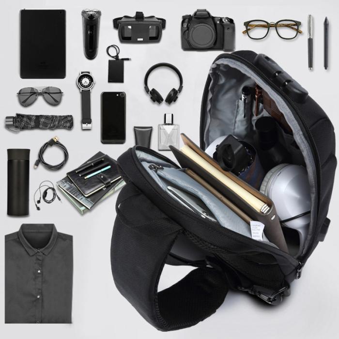 Anti-theft Bag With 3-Digit Lock - BlueBox Gadgets