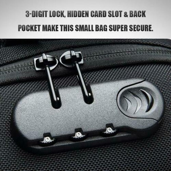 Anti-theft Bag With 3-Digit Lock - BlueBox Gadgets