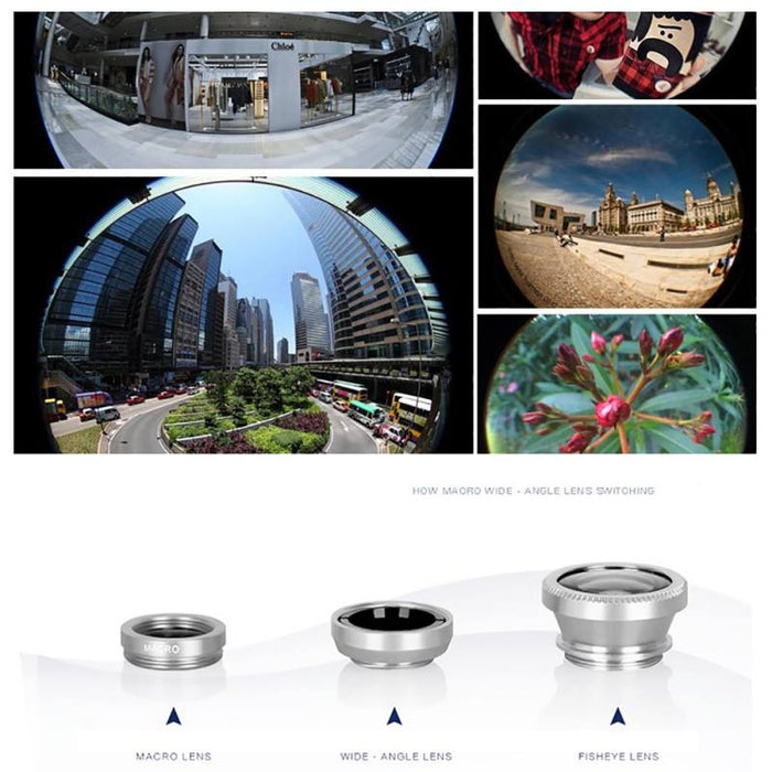 3 in 1 Mobile Phone Lens - BlueBox Gadgets